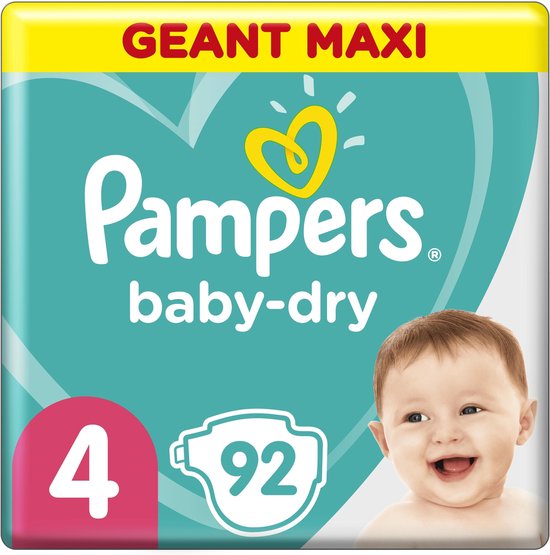 Pampers Baby Dry - Maat 4 - Mega Pack - 92 luiers