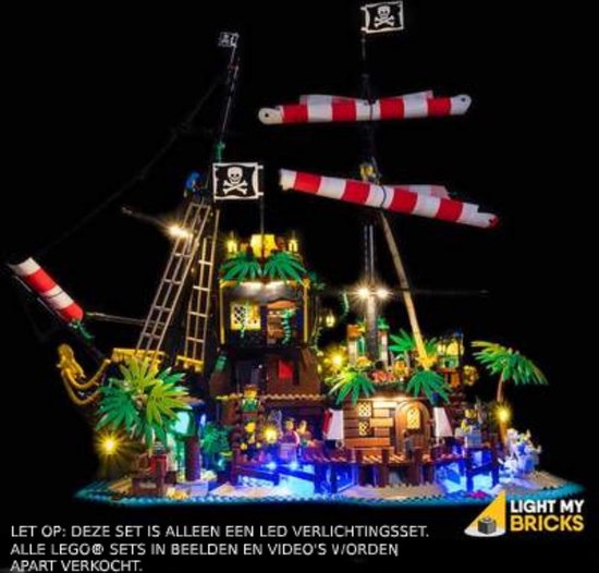 Light My Bricks LEGO Pirates of Barracuda Bay 21322 Verlichtings Set