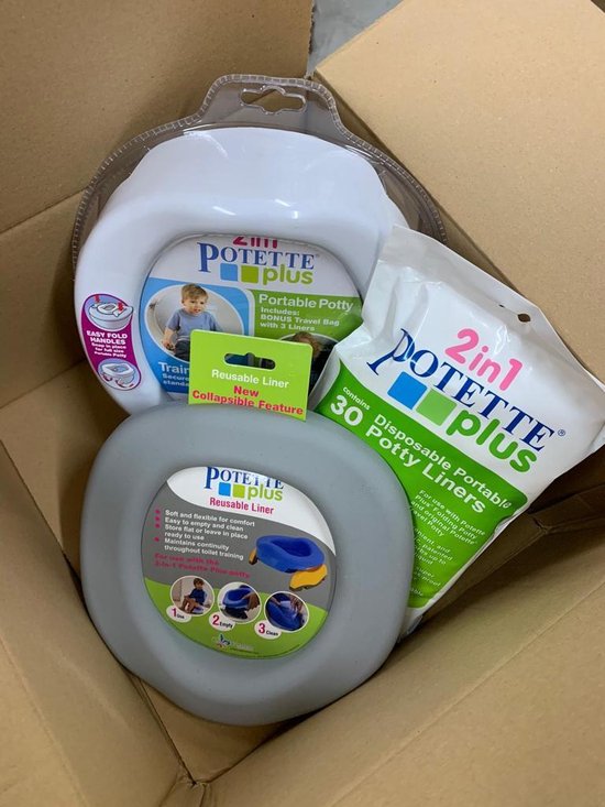 PotettePlus voordeelpak  - Reispotje - wit-grijs