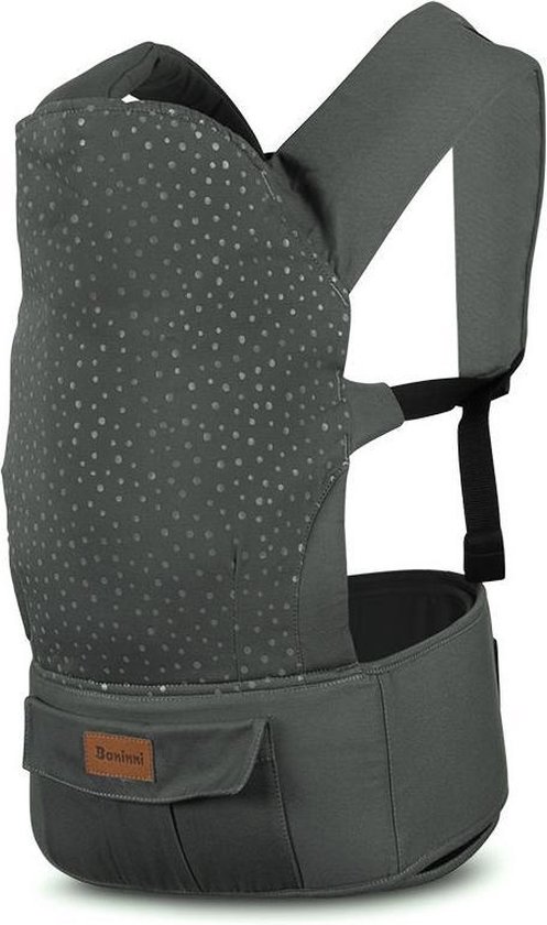 Baninni Ergonomische Draagzak - Buikdrager - Rugdrager Mundo Grijs