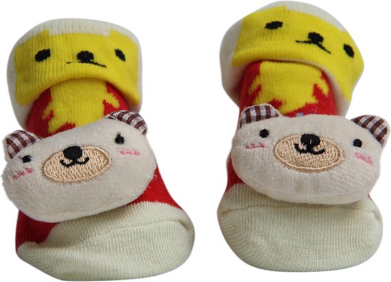 babysokken  beer antislip katoen