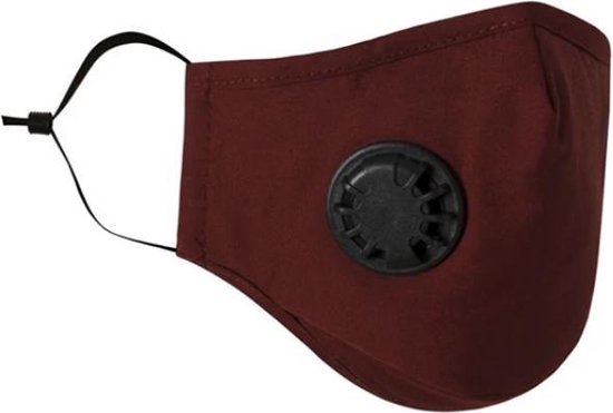 Uitwasbare mondmasker - mondkapje met 2 Filters - Mondkapje - 2 Filters - Rood