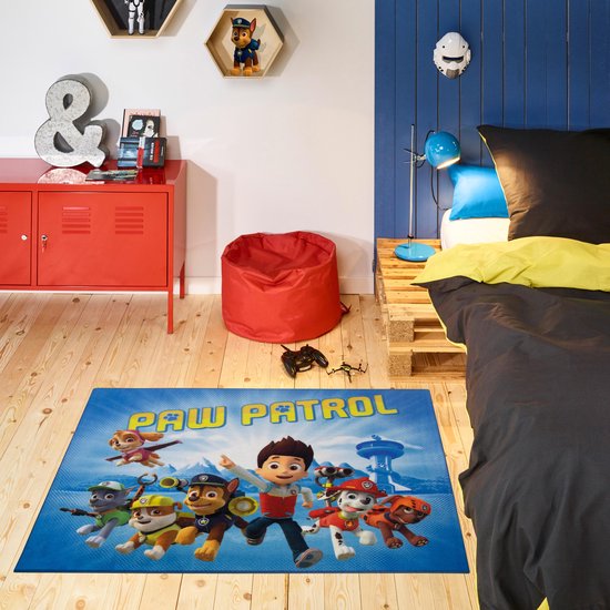 Carpet Studio Speelkleed 95x125cm - PAW Patrol Speeltapijt voor Kinderen - Blauw