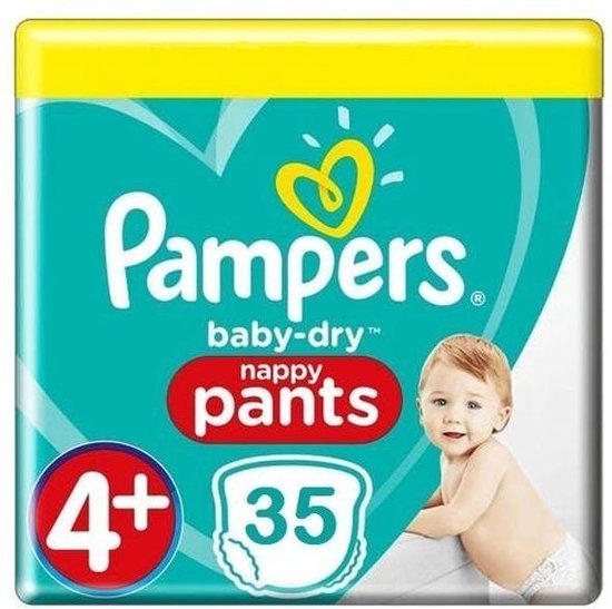 Pampers Baby Dry Pants Maat 4+ - 35 Luierbroekjes