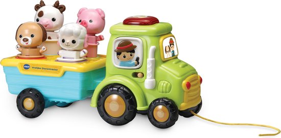 VTech Baby Vrolijke Dierentractor - Educatief Babyspeelgoed