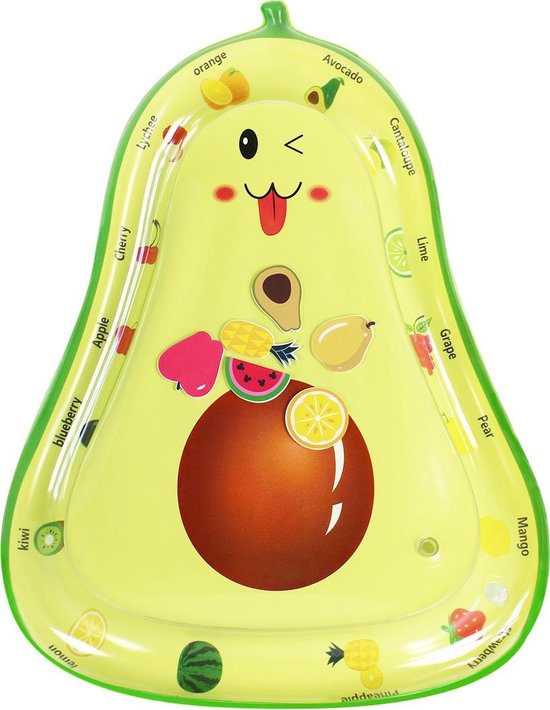 Baby Waterspeelmat Avocado vanaf 3 maanden - Babygym - Speelkleed - Speelmat - Watermat - Kraamcadeau tips - Babyshower idee - Baby cadeau