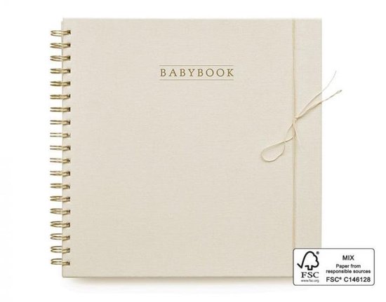 Baby Book (EN) - invulboek van zwangerschap tot eerste verjaardag