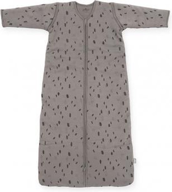 Baby slaapzak 70cm Spot storm grey met afritsbare mouw