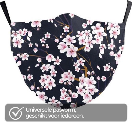 Premium Mondkapje Bloemen | Stoffen mondkapjes met print | Wasbare Mondkapjes | Mondkapjes | Uitwasbaar | Katoenen mondkapje | Herbruikbare Mondkapjes | Herbruikbaar | Ov geschikt | Mondkapje wasbaar | Mondkapjes wasbaar | Mondmaskers