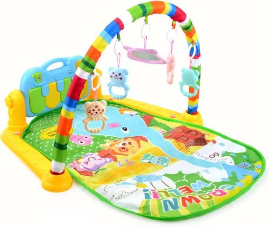 Gele Babygym - Speelmat met Piano - Activity gym - Speelkleed met Boog