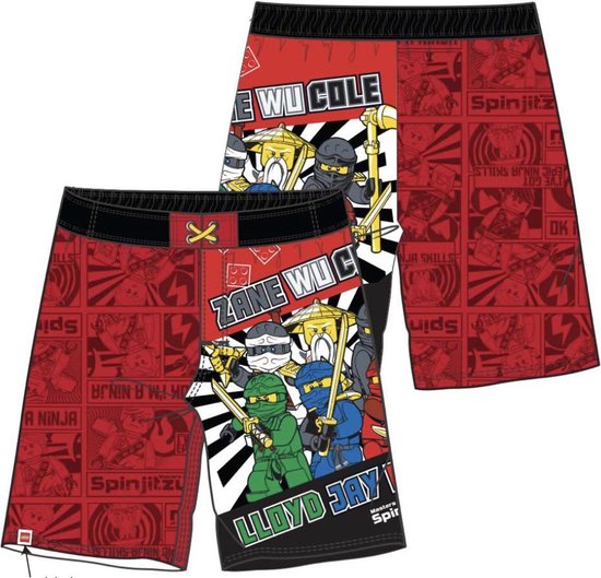 Lego Ninjago zwembroek - surfshort - maat 128 / 8 jaar