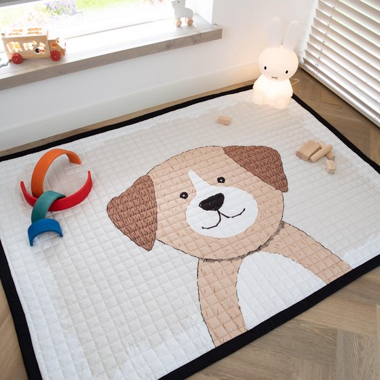 Love by Lily - groot speelkleed baby - hond - 150x200 - zacht speelkleed buiten en binnen - grote speelmat - speeltapijt kind - picknick kinderkleed - speelkleed xxl - speelkleed peuter