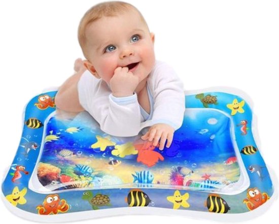 Waterspeelmat Baby - Watermat - Opblaasbaar - Kraamcadeau - Babygym - Speelkleed - Babytrainer - Baby - Baby Speelgoed - Baby Speelgoed 0 jaar - Tummy Time