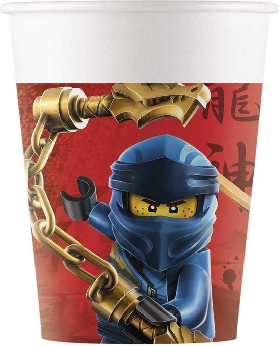 Lego Ninjago Bekers Karton 200ml 8 stuks