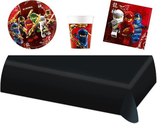 Lego Ninjago feestpakket | feestartikelen kinderfeest voor 8 kinderen