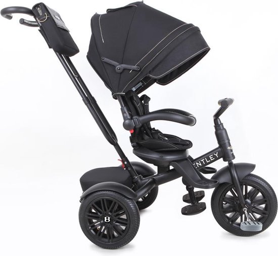 Bentley Tricycle 6 in 1 Driewieler en Buggy - Matt Black