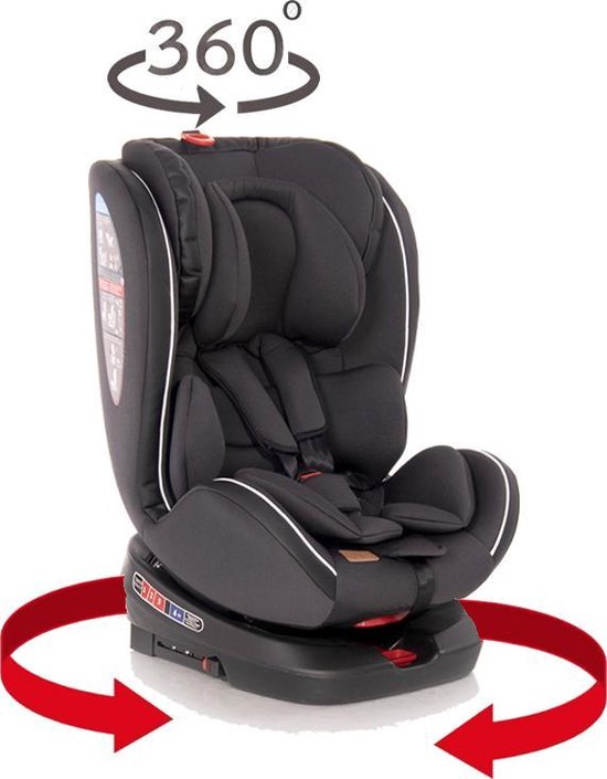 Lorelli NEBULA Autostoel Isofix Groep 0+1+2+3 draaibaar vanaf de geboorte tot 12 jaar