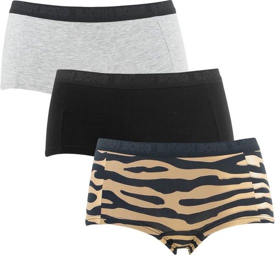 Björn Borg - dames mini short 3-pack mia tiger multi - maat 38