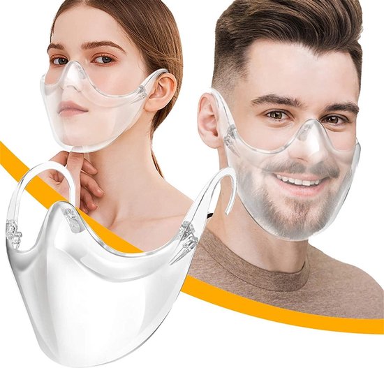 Transparante Neus- en Mond scherm - mondkapje - gelaatsscherm Comfort - airframe - Silicone Mondkapjes - Mondmasker - Wasbaar - Herbruikbaar - Face Mask - Gezichtsmasker - Mondkapje Ondersteuning - Bracket 3D - Voor Mondkap - mondkapje wasbaar