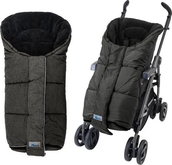 Voetenzak Buggy & Kinderwagen Universeel - Alpin Grijs/Zwart 6-36 mnd