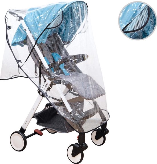 FreeOn universele regenhoes met ventilatie voor Buggy en Wandelwagen