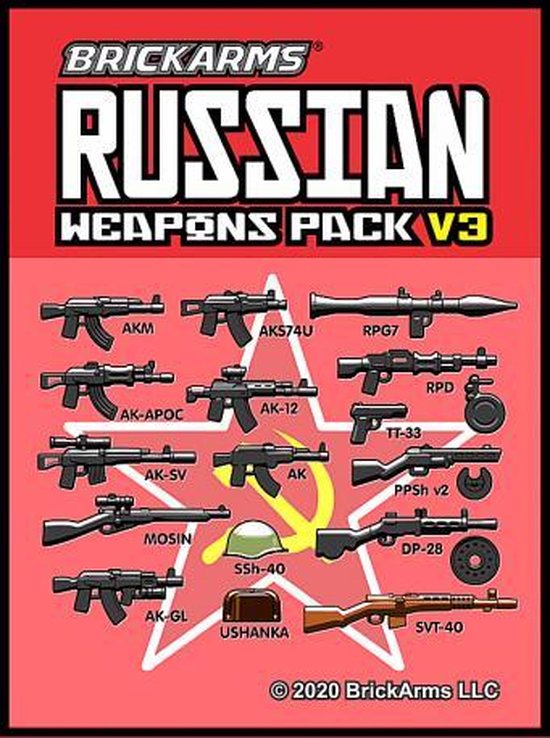 BrickArms Russische wapen set v3 voor LEGO Minifigures