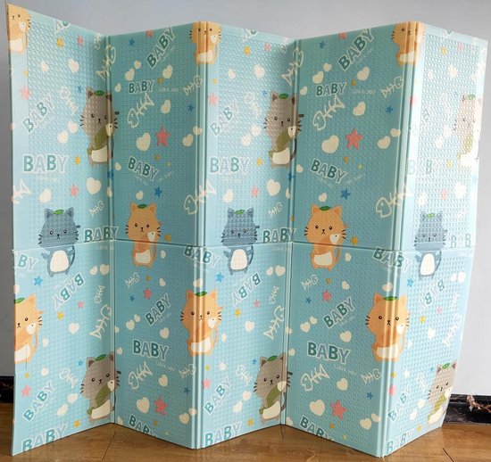 Baby Speelmat – Dubbelzijdig Speelkleed – Opvouwbaar – Foam – Antislip en Waterafstotend - 150x200x1cm - London City