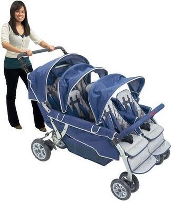 Bye-Bye Kinderwagen 6-Seater buggy voor 6 kinderen