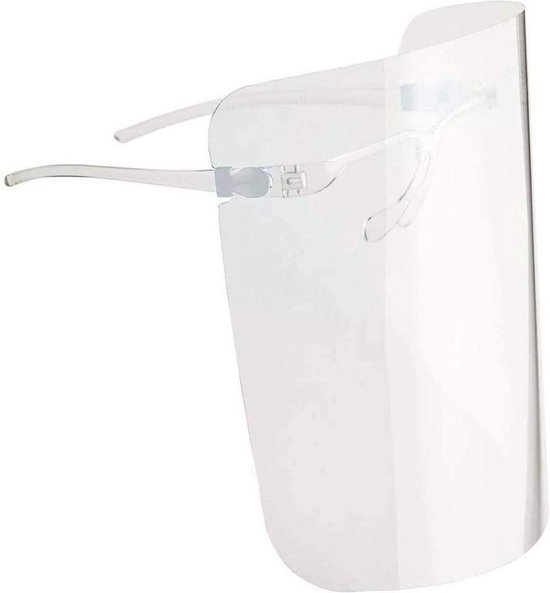 Spatmasker met Brilmontuur - 5 Stuks - Gezichtscherm - Face shield - Spatmasker voor brildragers