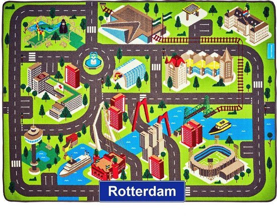 Jouw Speelkleed Rotterdam - Verkeerskleed - Speeltapijt.