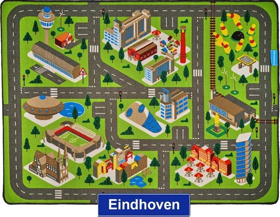 Jouw Speelkleed Eindhoven - Verkeerskleed - Speeltapijt.