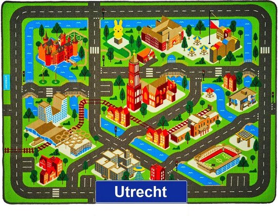 Jouw Speelkleed Utrecht - Verkeerskleed - Speeltapijt.