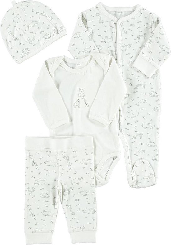 Zeeman new born set - 4 delig - wit - maat 62