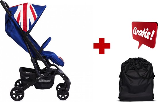 Set van Mini by Easywalker XS Union Jack Classic + Easywalker Buggy XS Transporttas