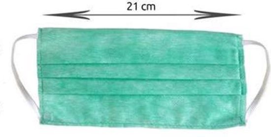 Niet medisch Mondkapje Wasbaar - Voor OV - Mondkapjes - Openbaar Vervoer - Stoffen Masker - Groen
