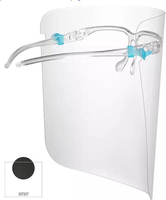 Gelaatscherm (10 stuks) / Spatmasker / Hygiëne masker / Gezichtsmasker - 10 stuks - Brilframe