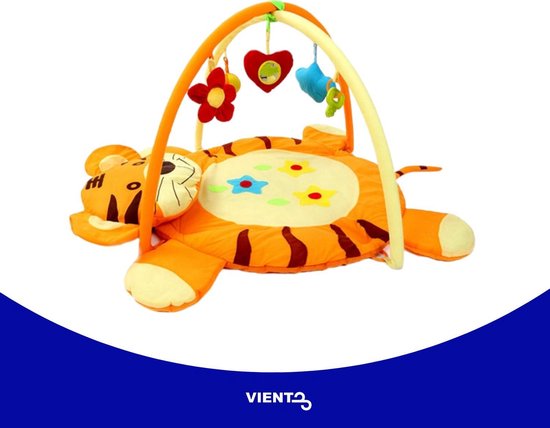 Viento Babygym - Tijger Speelmat  - Interactief Speelkleed - Educatief Speelgoed - Activity Gym -  Baby Speelgoed -Geschikt voor Kinderen van 0 tot 2 Jaar