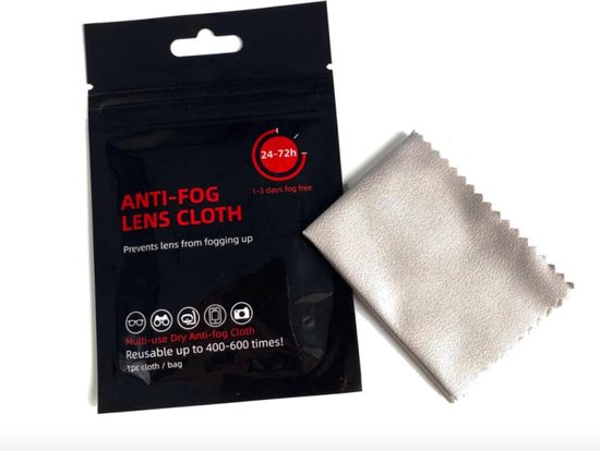 Anti condens bril doek - Microvezel schoonmaak brillendoek - Anti fog cloth -handig bij het opdoen van een bril met mondkap