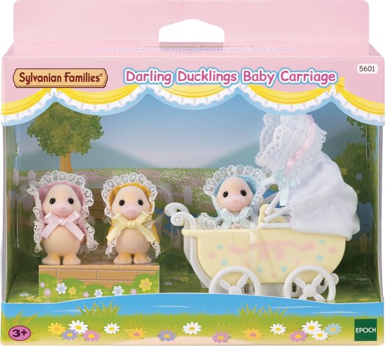 Sylvanian Families schattige eendjes drieling met kinderwagen 5601