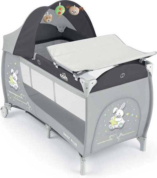 CAM Daily Lettino Daily Plus Travel Cot - Camping Bed - Campingbedje - CONIGLIO - Made in Italy