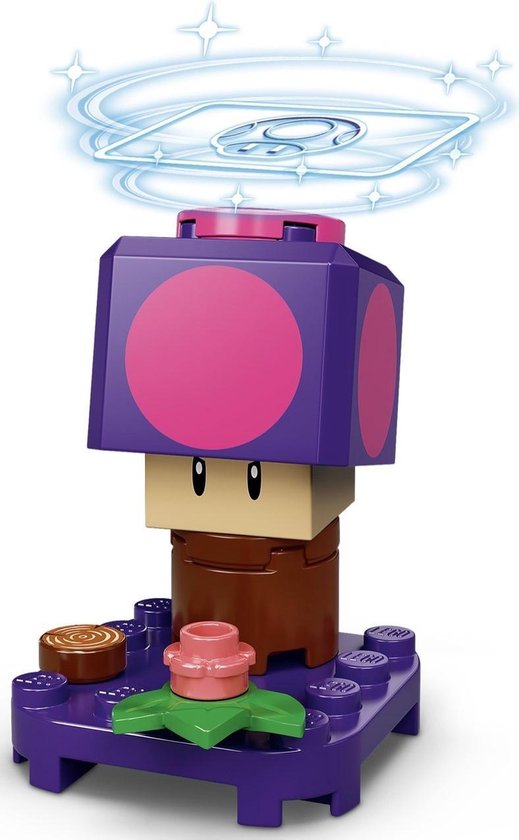 LEGO 71386 Super Mario Serie 2 Personagepakket - Poison Mushroom (verpakt in transparant zipzakje)