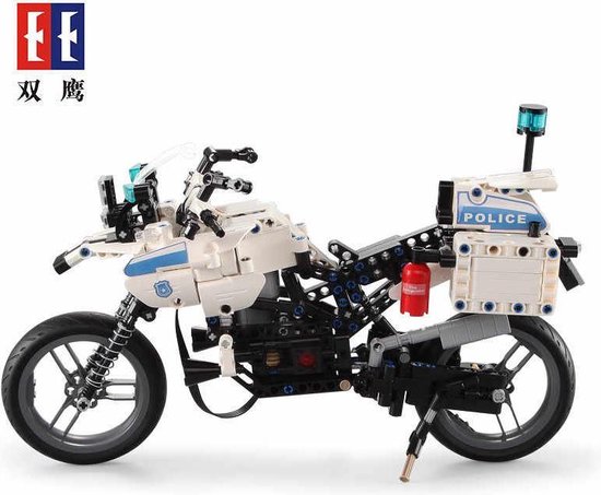 CADA Politie Motor -539 bouwstenen +motor en toebehoren - Technic Lego Compatibel.