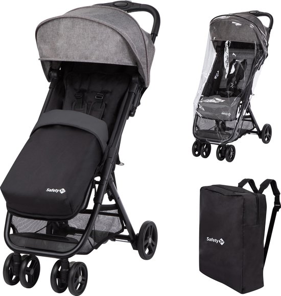 Safety 1st Teeny Comfort Pack Buggy - Black Chic