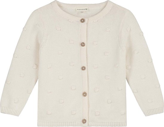 Prénatal Newborn Vestje - Baby Kleding voor Meisje - Maat 50 - Donkerwit