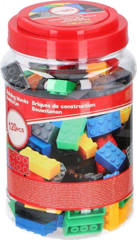 A&K Toys Bouwblokjes - 120 stuks - 2x4 stenen - te combineren met bijv. Lego