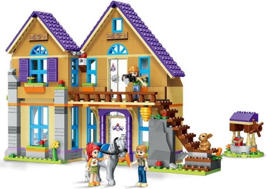 Brickzz | Speelhuis - Mia's Huis - Friends - Villa - Manage - Paarden - Konijn - Meiden - Dieren - Girls - Huis - Heartlake - Speelfiguren - Meisjes - Playhouse - Geschikt voor LEGO Friends - Compatibel met LEGO - 805 Bouwstenen