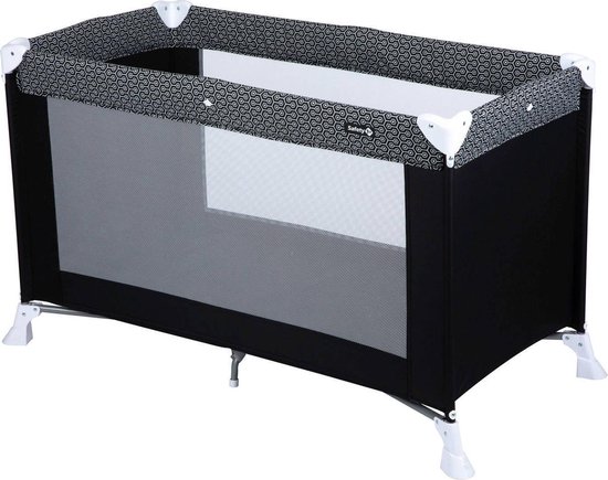 Campingbedje - Met matras - Baby - Inclusief matras - Zwart - industrieel -  L&B Luxurys