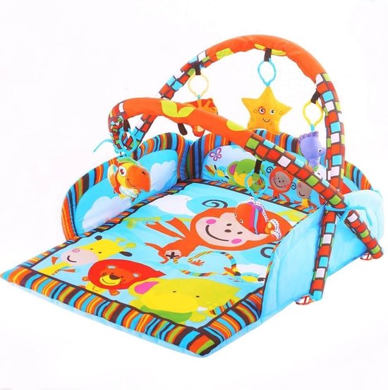 Speelkleed - Jungle speelkleed met speelbrug - Baby speelkleed - Kinderkleed - Kinderbed - Bed - Spelen - NEW LINE - LIMITED EDITION