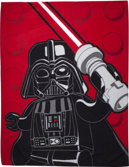 Lego Star Wars Ruimte Darth Vader Deken (Zwart/Rood)