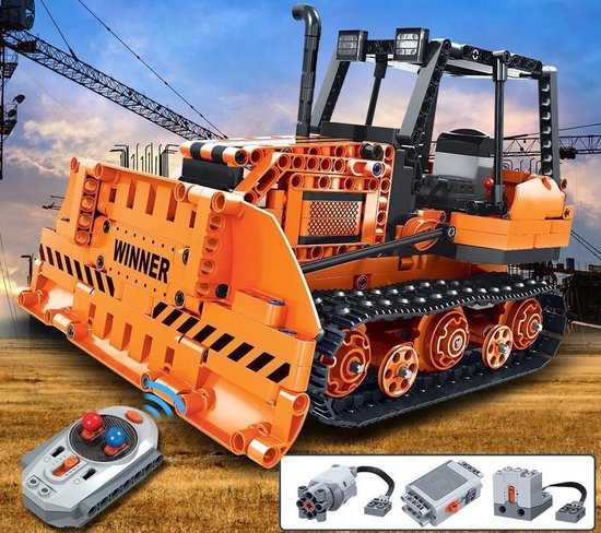 ETB Blocks® Technic Bulldozer - RC Voertuigen - Engineering Truck - Exclusive Edition - LEGO Technic Compatibel